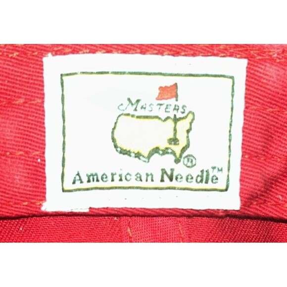 Masters Golf Tournament Hat Red Adjustable Strapback Hat Cap American Needle - Picture 7 of 8